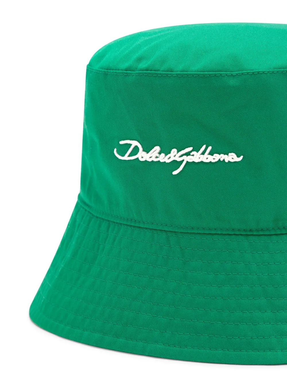 Dolce & Gabbana Vissershoed met geborduurd logo Groen