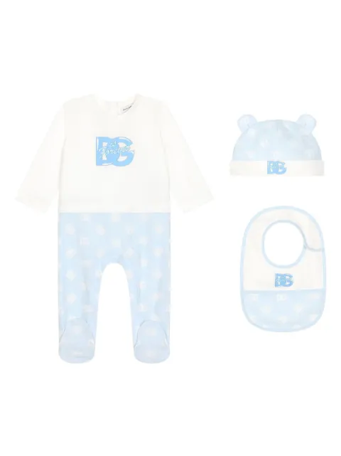 Dolce & Gabbana Kids DG-logo babygrow set