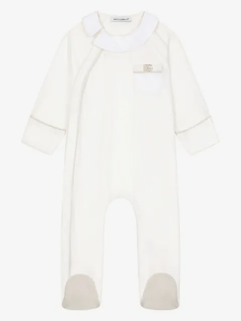 Dolce & Gabbana Kids mameluco con logo Interlock DG