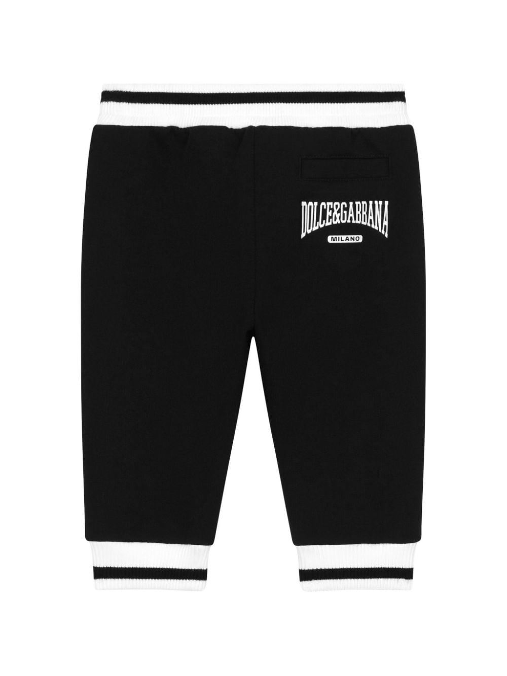 Dolce & Gabbana Kids Jersey joggingbroek met logoprint - Zwart