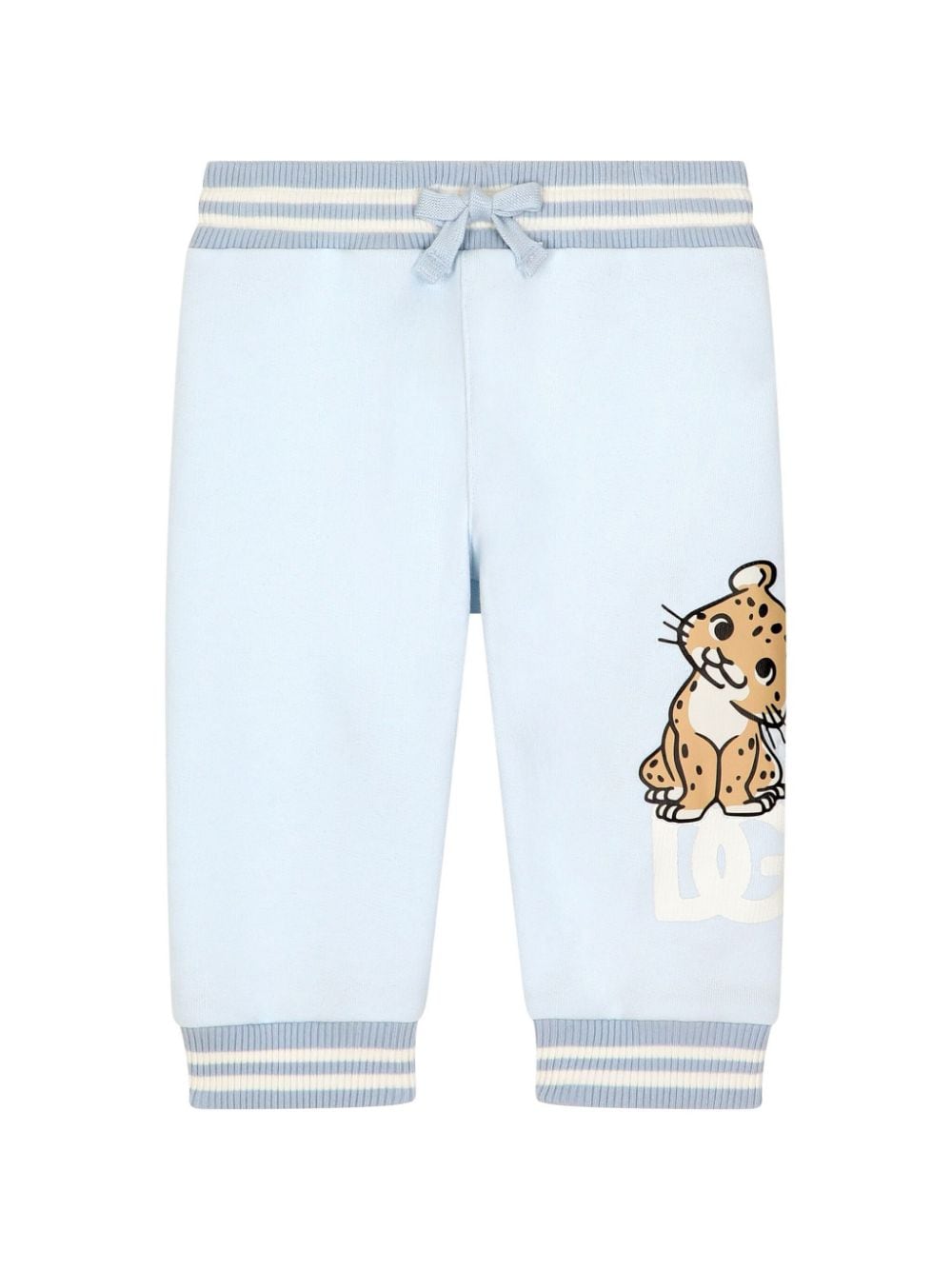 Dolce & Gabbana Kids Joggers con stampa - Blu