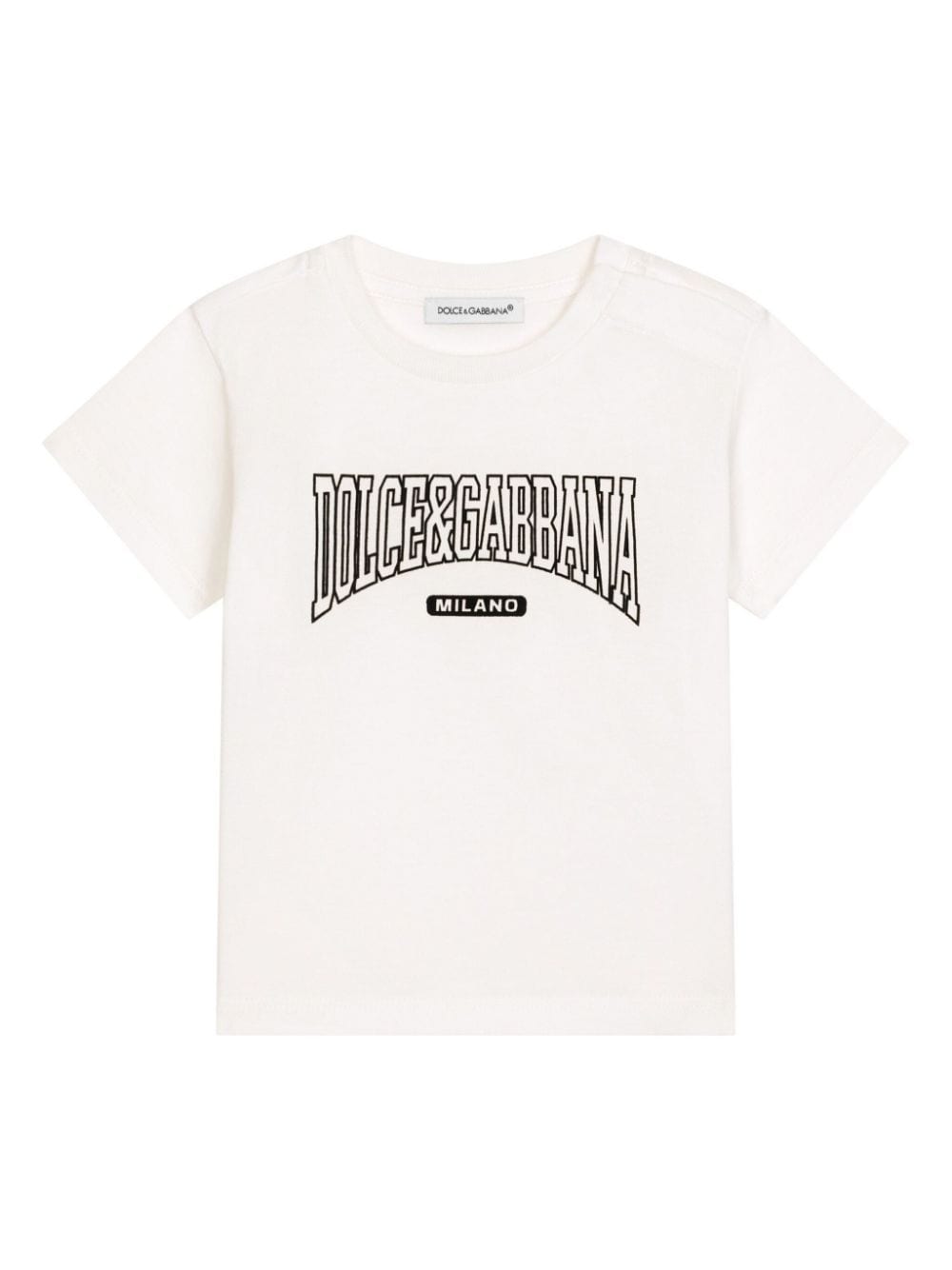 Dolce & Gabbana Kids T-shirt met logo Wit