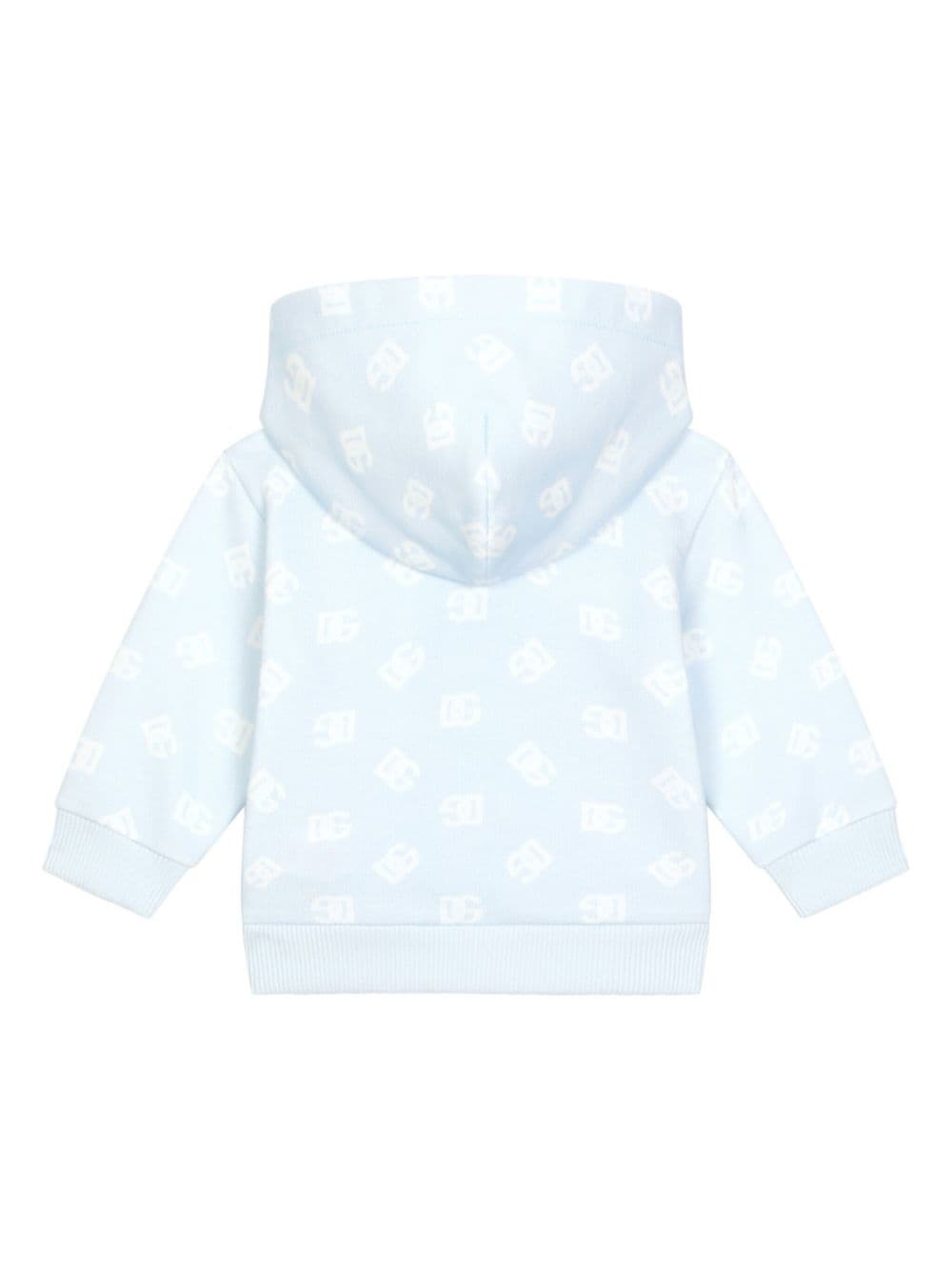 Dolce & Gabbana Kids Hoodie met logoprint - Blauw