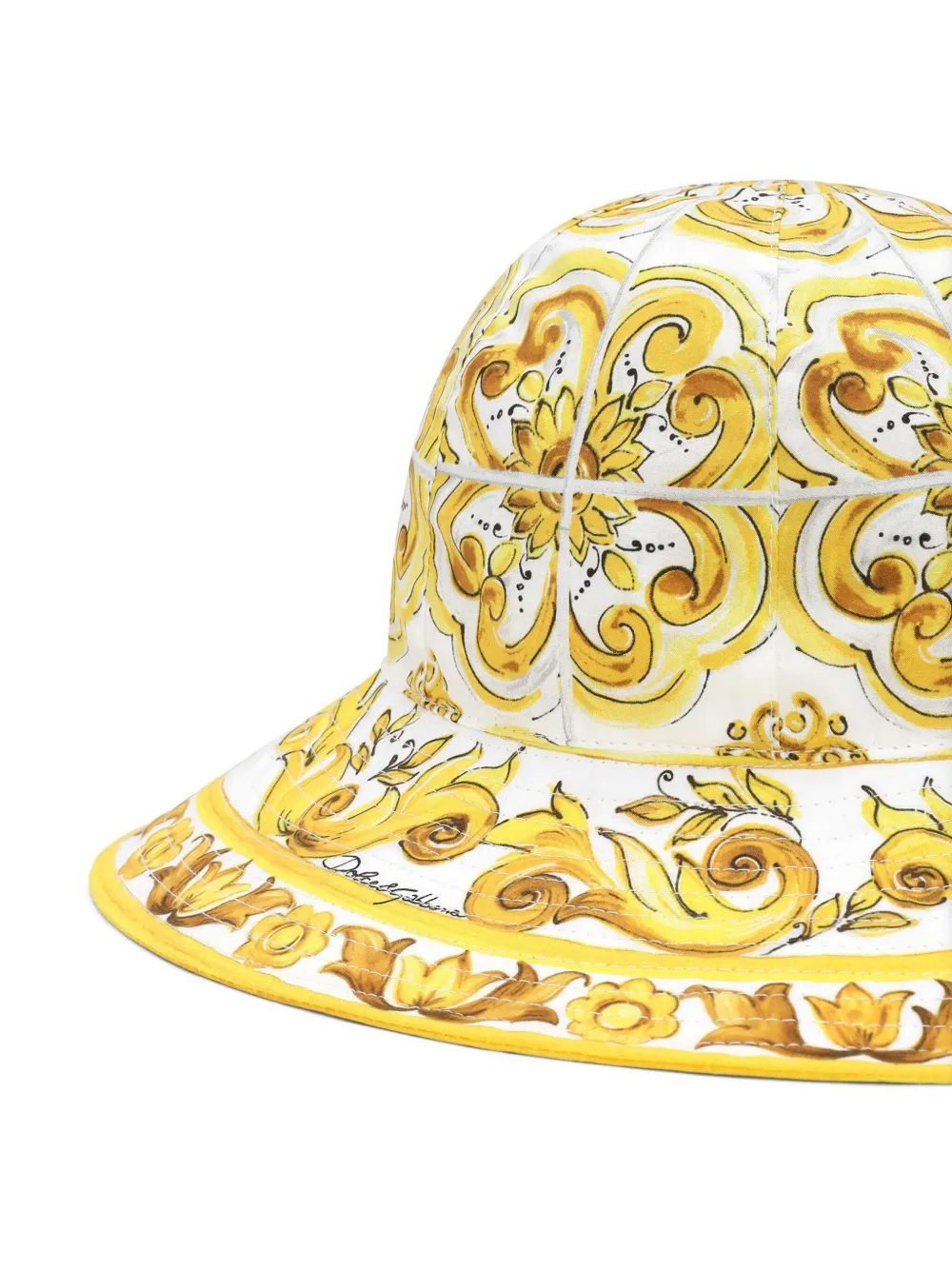 Dolce & Gabbana Kids Vissershoed met print Geel