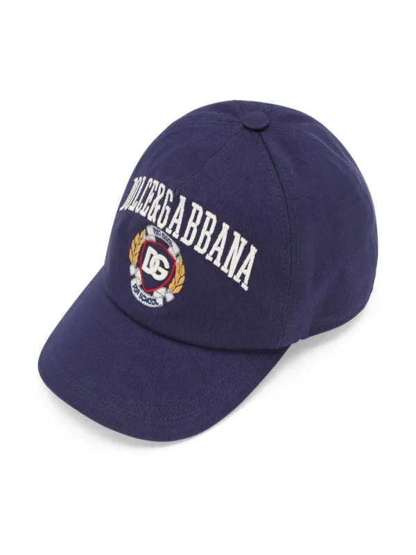 Dolce & Gabbana Kids Logo Twill Baseball Cap | Blue | FARFETCH ID