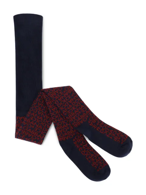 Dolce & Gabbana Kids logo-jacquard tights
