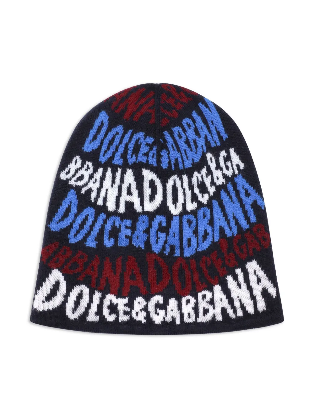 Dolce & Gabbana Kids logo-jacquard beanie hat | Blue | Image 1