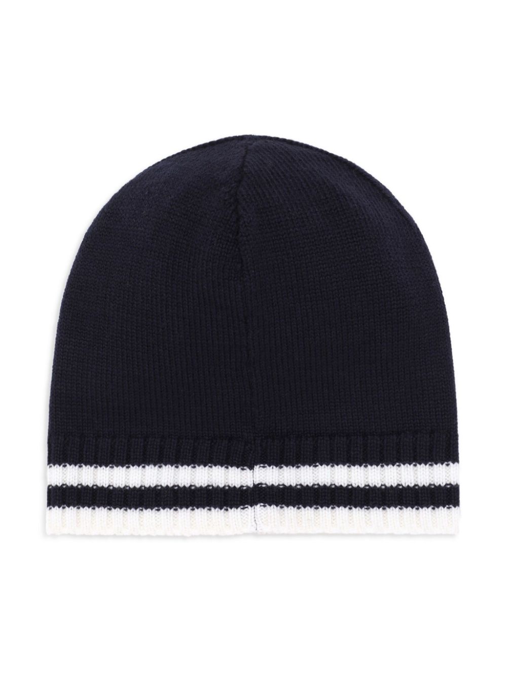 Dolce & Gabbana Kids logo-embroidered beanie hat - Blue