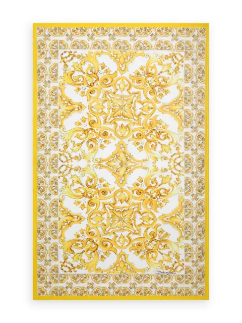 Dolce & Gabbana Majolica print beach towel 