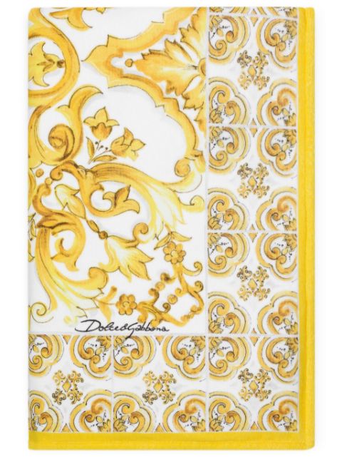 Dolce & Gabbana Majolica print beach towel Women