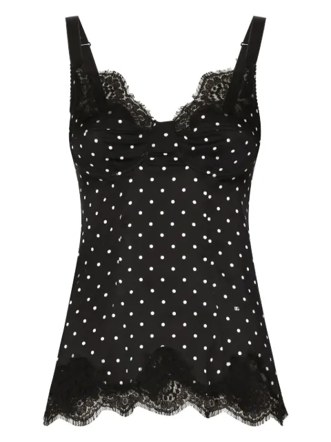 Dolce & Gabbana Gepunktetes Top