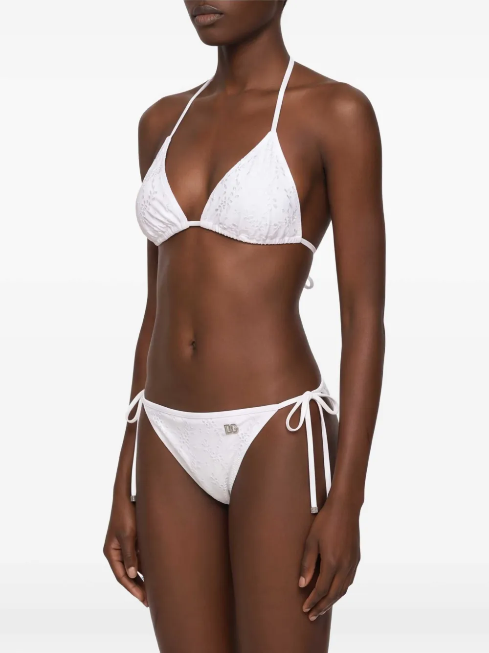 Dolce & Gabbana Bikinitop met broderie anglaise Wit