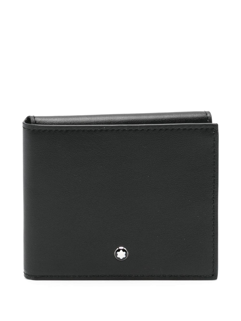 Montblanc Tri-fold Leather Wallet In Black