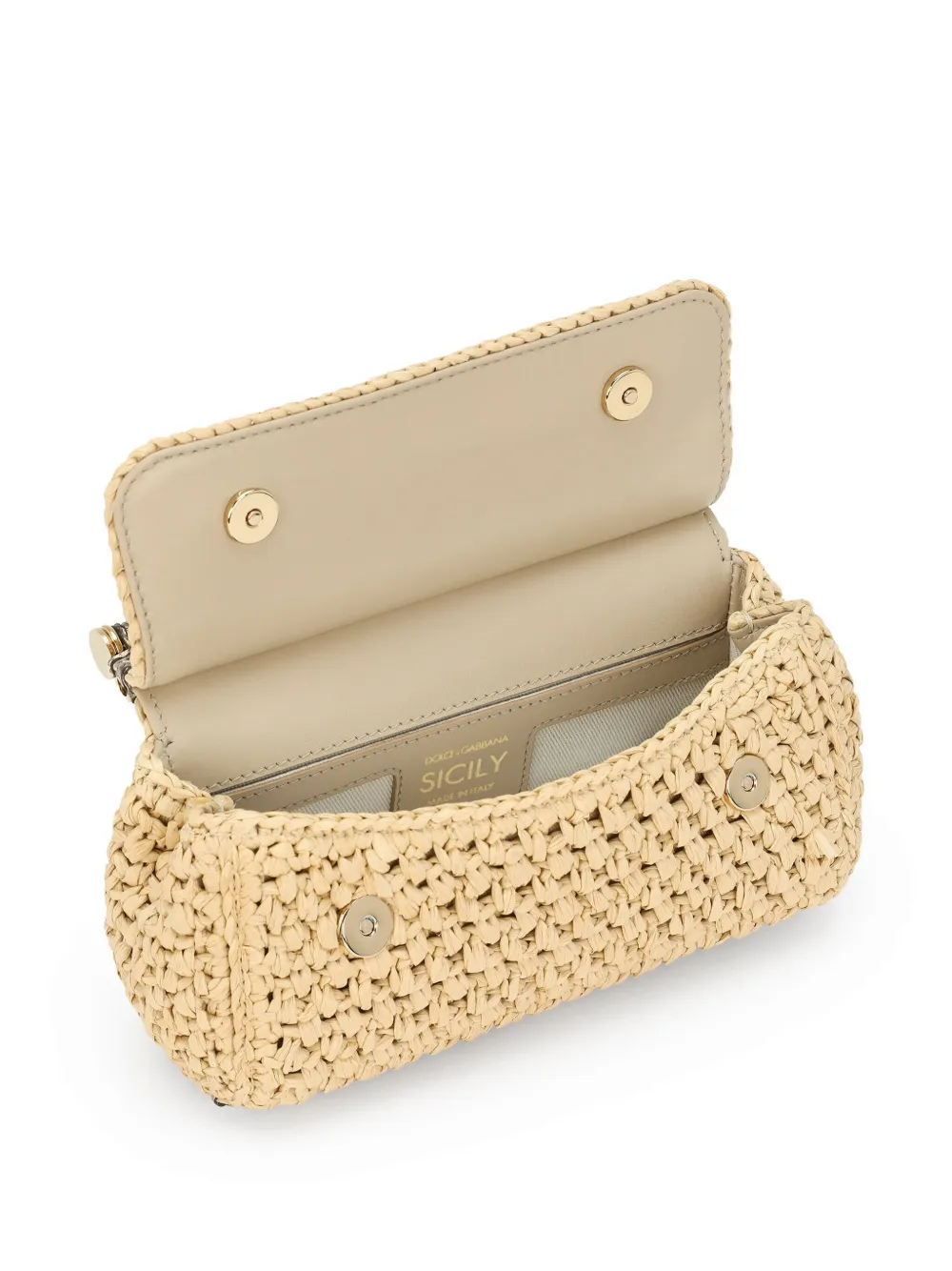 Dolce & Gabbana Geweven shopper Beige