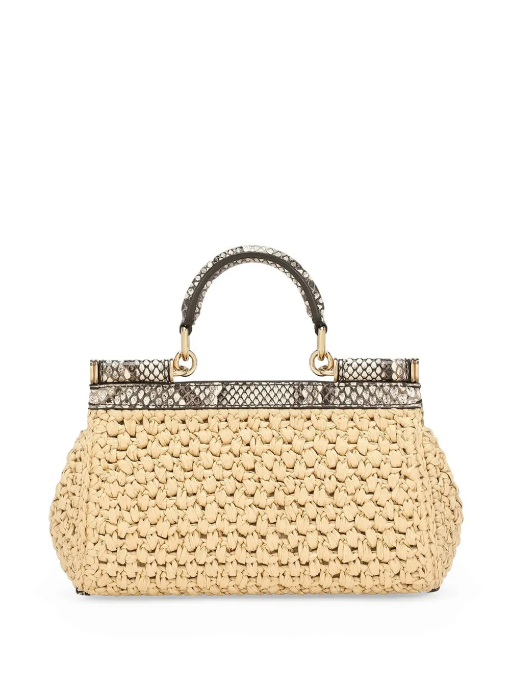 Dolce & Gabbana Geweven shopper Beige