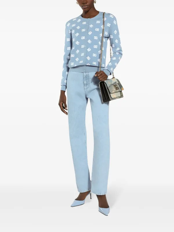 Dolce & Gabbana パッチワーク デニムショルダーバッグ | ブルー