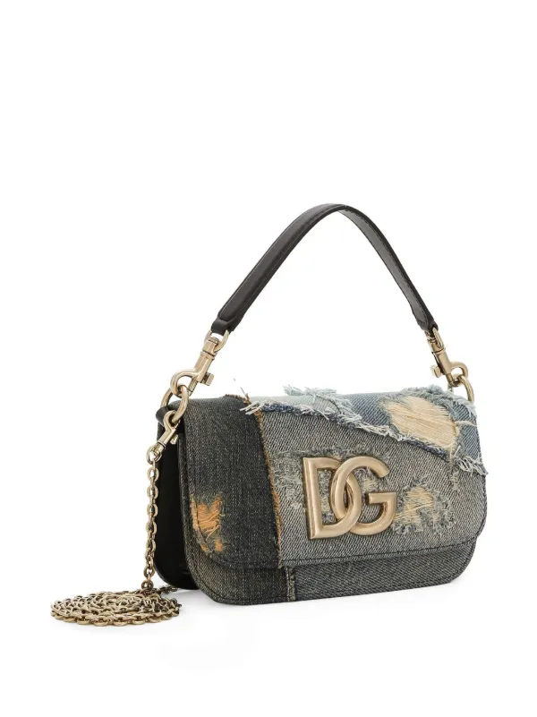 Dolce & Gabbana ショルダーバッグ ダークブルー デニム ドルガバ
