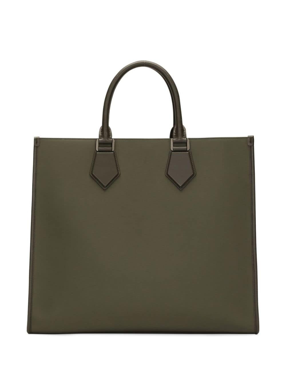 Shop Dolce & Gabbana Large Logo-print Tote Bag In Green