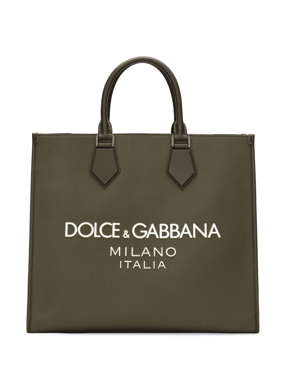 Dolce & Gabbana Grote shopper met logoprint Groen