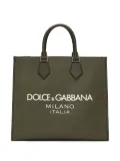 Dolce & Gabbana large logo-print tote bag - Green