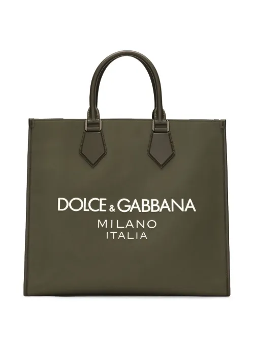 Grand sac cabas à logo imprimé - Dolce & Gabbana - Modalova