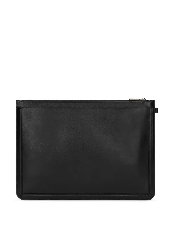 Dolce & Gabbana ロゴプレート クラッチバッグ | ブラック | FARFETCH JP