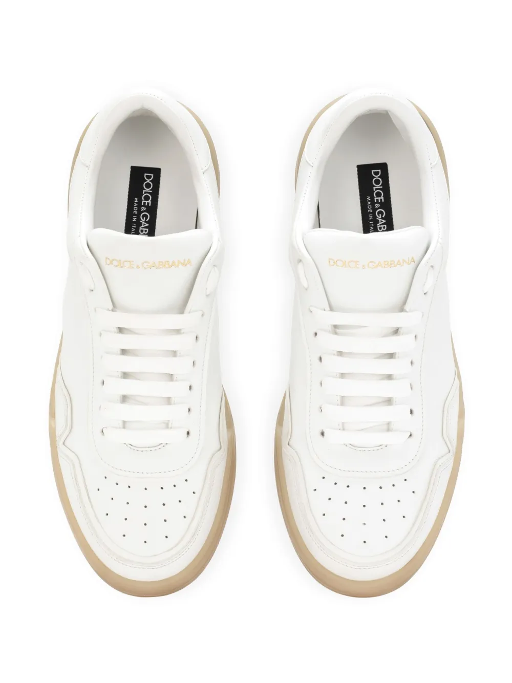 Dolce & Gabbana New Roma leren sneakers Wit