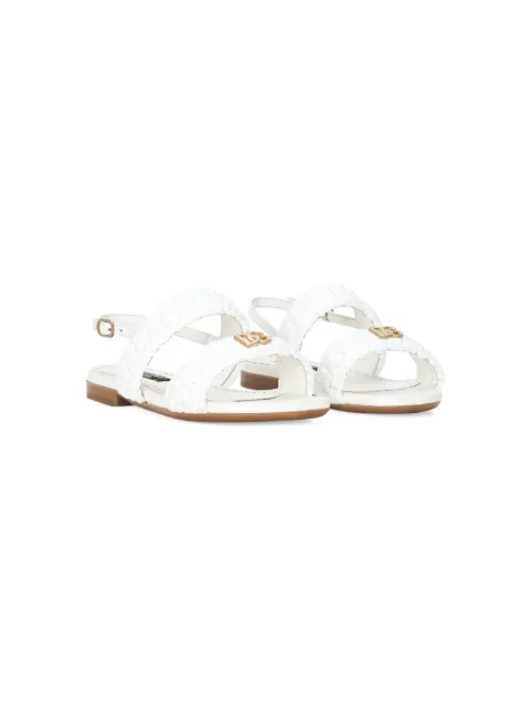 Dolce & Gabbana Kids صندل جلد كروشيه