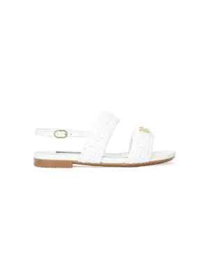 美品　ドルチェアンドガッバーナ　フラットサンダル　キッズ　サンダル DOLCE&GABBANA - 新品同様 DOLCE&GABBANA ドルチェアンド
