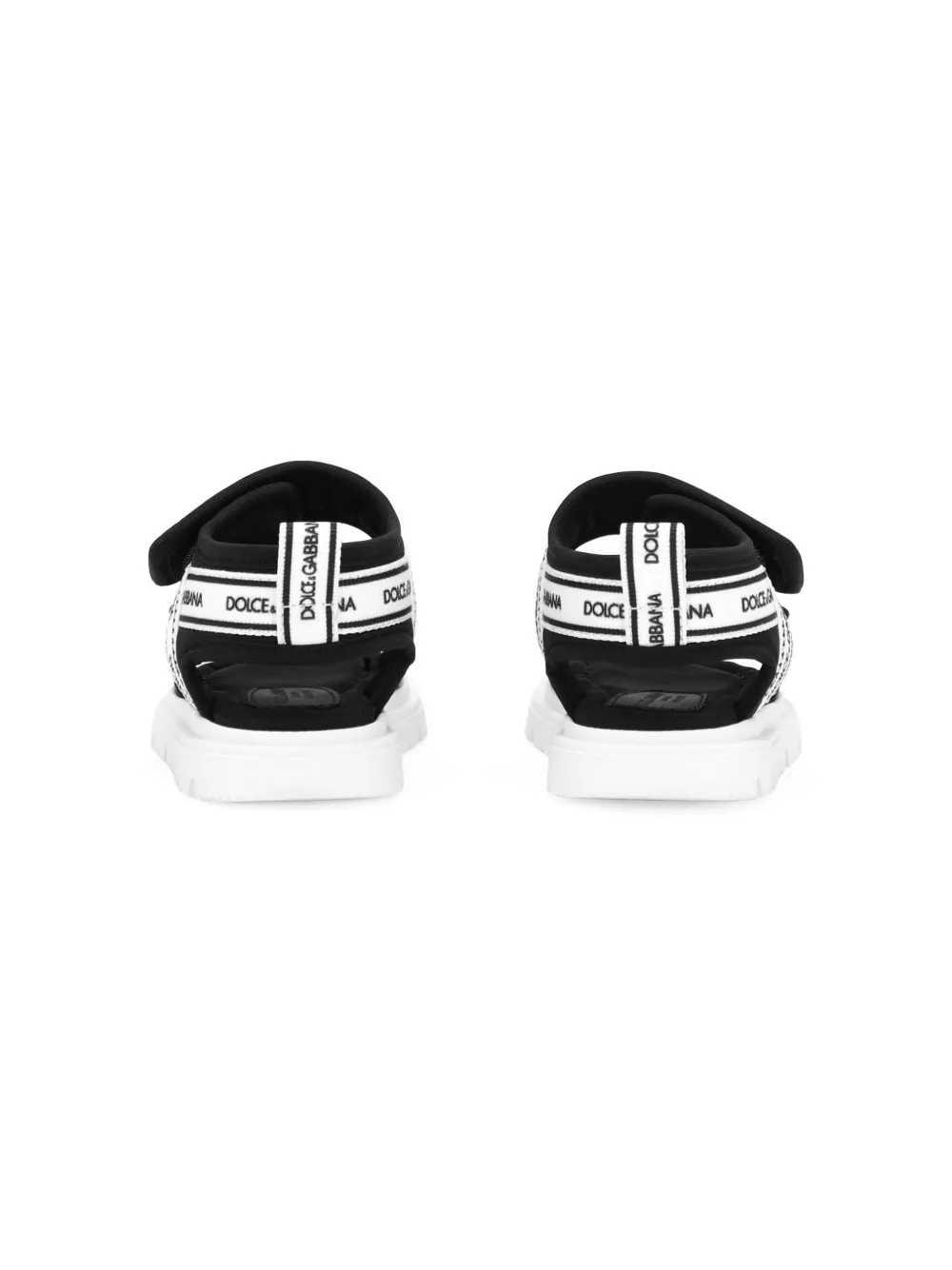Dolce & Gabbana Kids Sandalen met logoprint Zwart