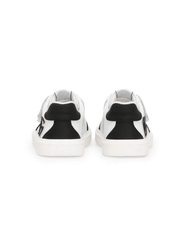 ①【新品未使用含】3点セット‼️DOLCE&GABBANA (サイズ:2-3歳) DOLCE & GABBANA Kids Shoes Silver Sequined Leather High Top