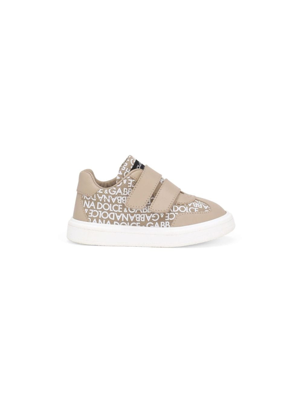 Dolce & Gabbana Kids Canvas sneakers met print - Beige