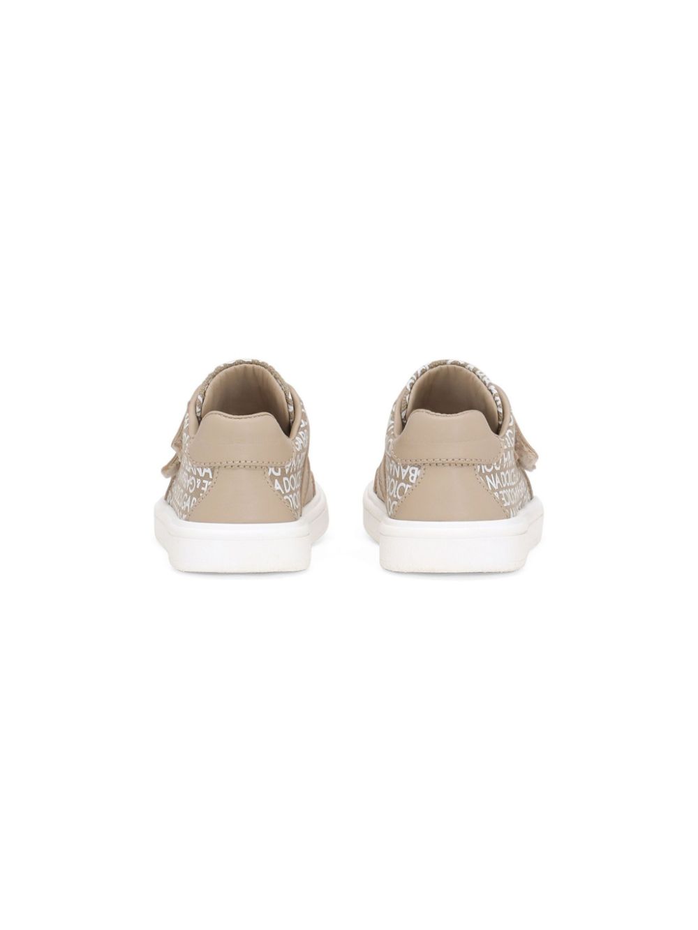 Dolce & Gabbana Kids printed canvas sneakers Neutrals