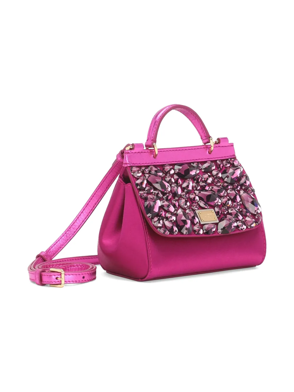 Dolce & Gabbana Sicily Shoulder Bag In Pink
