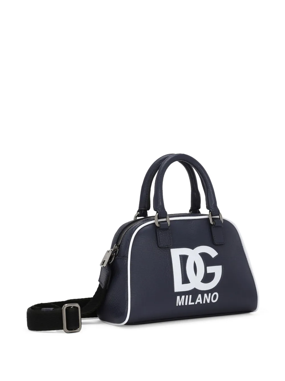 Dolce & Gabbana Kids DG leren schoudertas Blauw