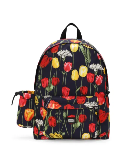 Dolce & Gabbana Kids Tulip-print backpack