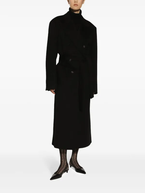 【関税&送料込】Dolce & Gabbana Double-Breasted Coat Dolce & Gabbana double-breasted Coat | Black | FARFETCH PT