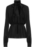 Dolce & Gabbana semi-sheer blouse - Black