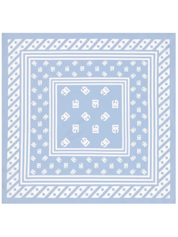 Dolce & Gabbana DNA logo-print Silk Scarf | Blue | FARFETCH Dolce & Gabbana DNA logo-print Silk Scarf | Blue | FARFETCH