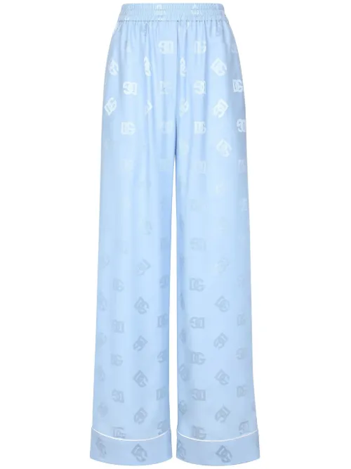 Pantalon à logo imprimé - Dolce & Gabbana - Modalova