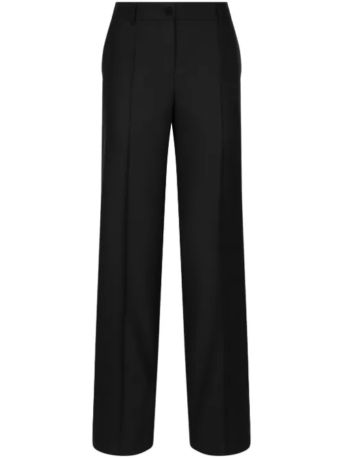 Pantalon en laine vierge à coupe évasée - Dolce & Gabbana - Modalova