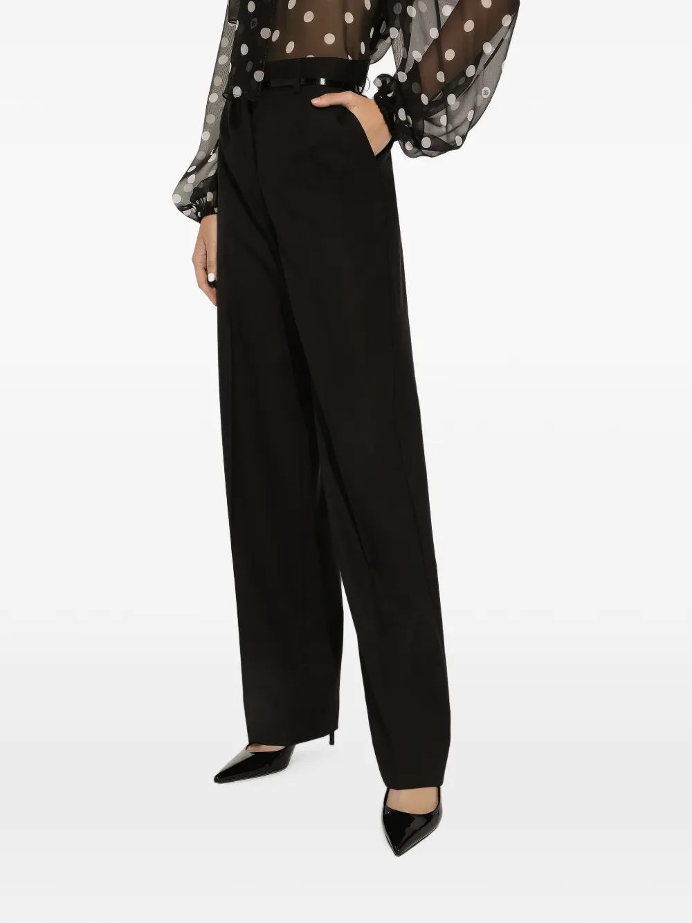 Dolce & Gabbana Flared broek Zwart