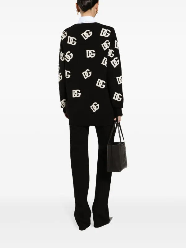 Dolce & Gabbana カーディガン Cashmere and wool cardigan with branded tag in Black for Men