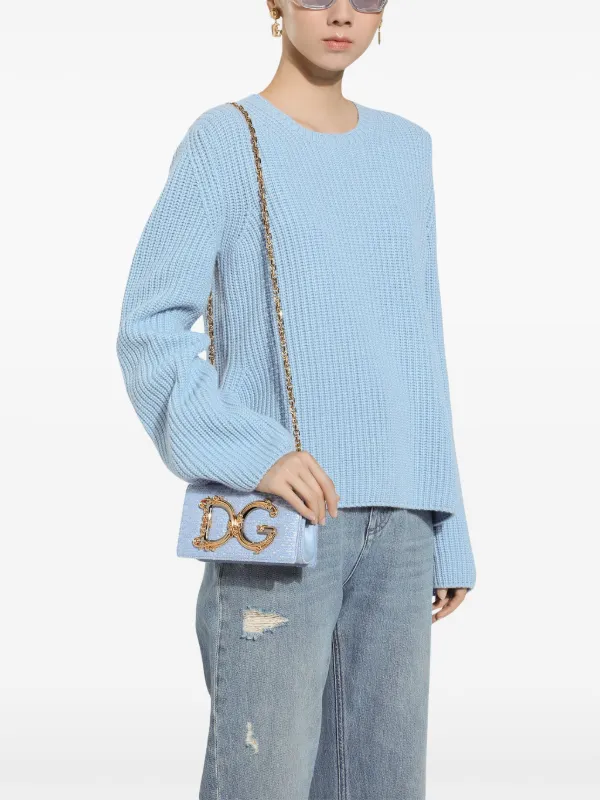 Dolce & Gabbana DNA DGロゴ カシミアセーター | ブルー | FARFETCH JP