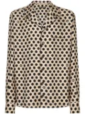 Dolce & Gabbana polka dot-print silk shirt - Neutrals