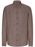 Dolce & Gabbana geometric-print silk shirt - Red