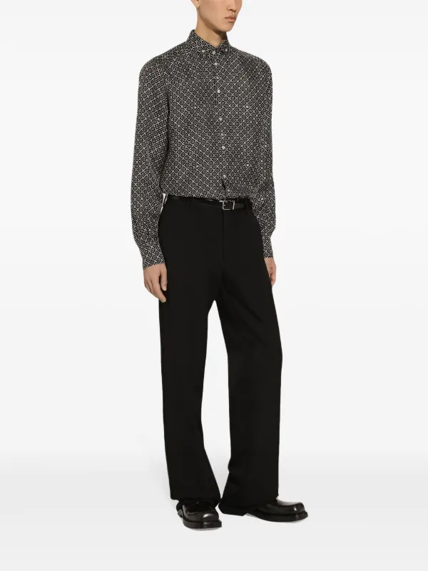 Dolce & Gabbana パイソン柄長袖シルクシャツ Dolce & Gabbana パイソン柄長袖シルクシャツ