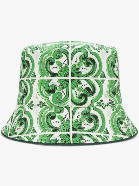 Dolce & Gabbana bob réversible à imprimé Majolica