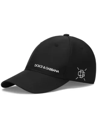 Dolce & Gabbana logo-print Baseball Cap | Black | FARFETCH