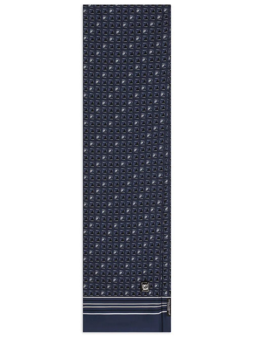 Dolce & Gabbana geometric-print scarf | Blue | Image 1